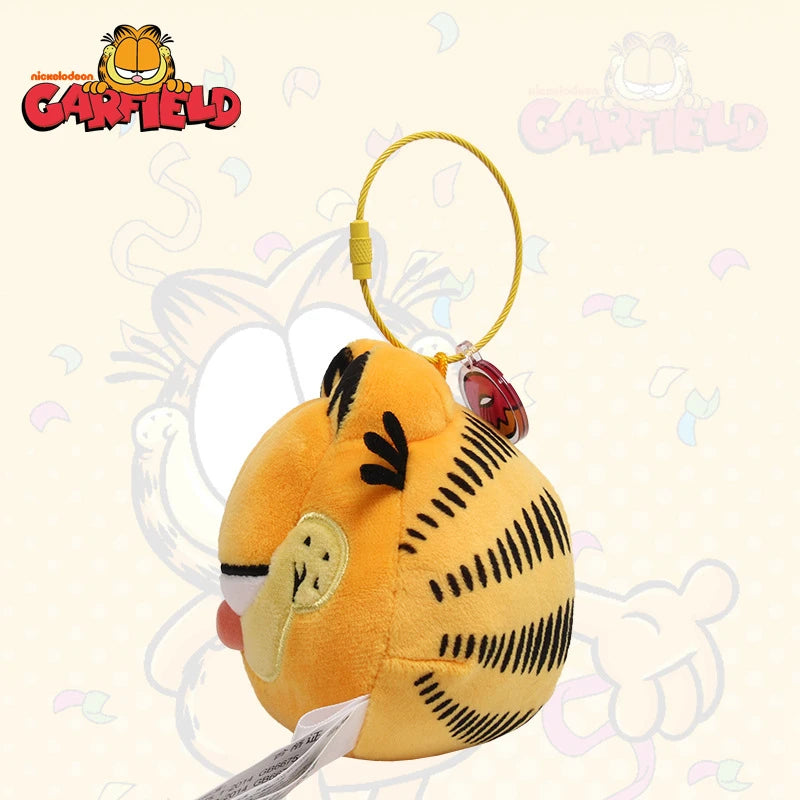 ORIGINAL Garfield Kawaii Soft Plush Toys Keychain Cute Cats Anime Stuffed Animals Peluche Doll Pendants Birthdays Gifts For Kids