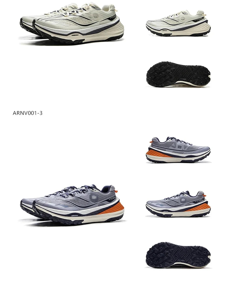 Li-Ning Men's DI LU V2 Trail Running Shoes Long Distance BOOM Cushion LiNing Wearable Anti-Slip Sneakers ARNV001