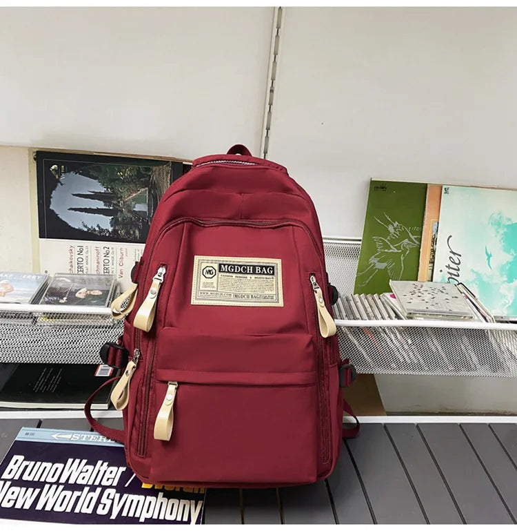 Fashion Big Student School Backpack Rucksack Girls Boys School Bag High Capacity Women Backpack Female Leisure Travel Mochila