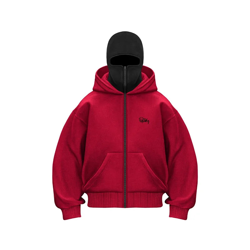 Y2K Goth Harajuku Double Hoodie