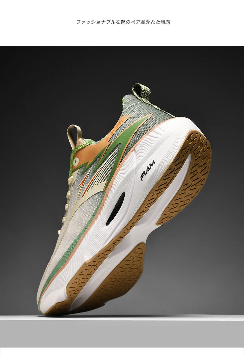 Marathon Running Shoes — Carbon Board, Air Cushion, Breathable & Lightweight Sneakers for Men & Women