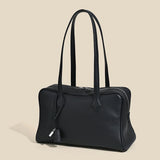 2026 Spring Luxury Brand Genuine Leather Women Bags Cowhide Casual Totes Women Handbags Fashion Silver Lock Shoulder Bags Woman