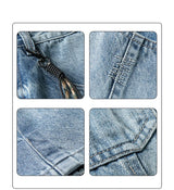 Men's Loose Fit Denim Cargo Jeans