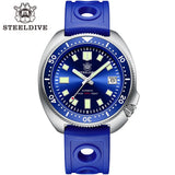 SD1970 Steeldive Brand Sunray Dial Milled Clasp Bracelet 44mm Case 200M Waterproof NH35 Turtle Men Dive Watch with Ceramic Bezel