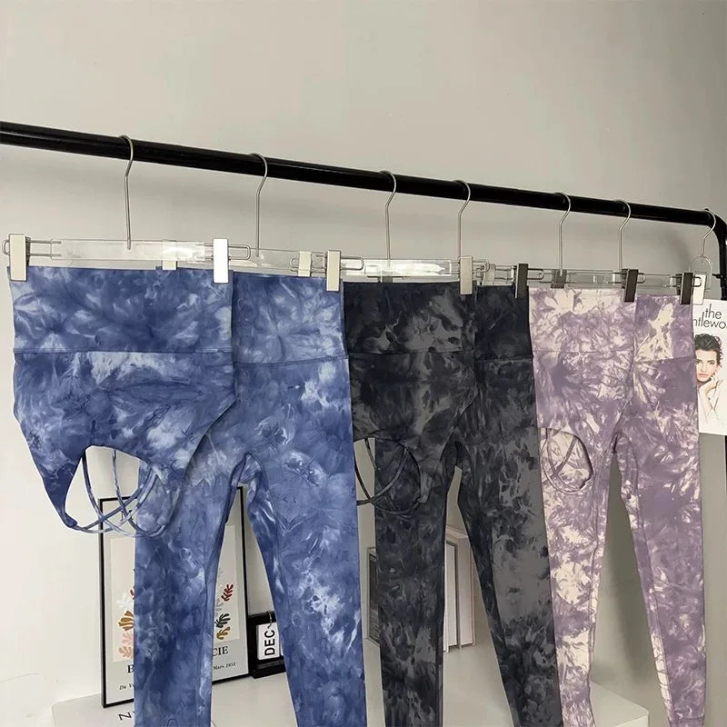 Seamless Tie-Dye Yoga Set