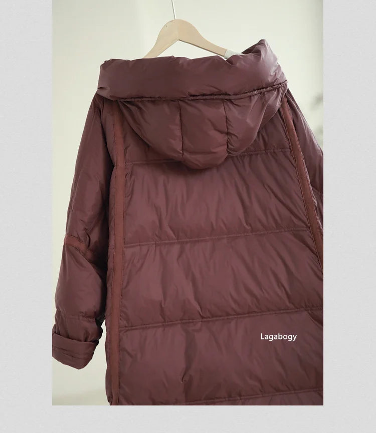 Women’s Oversized White Duck Down Puffer