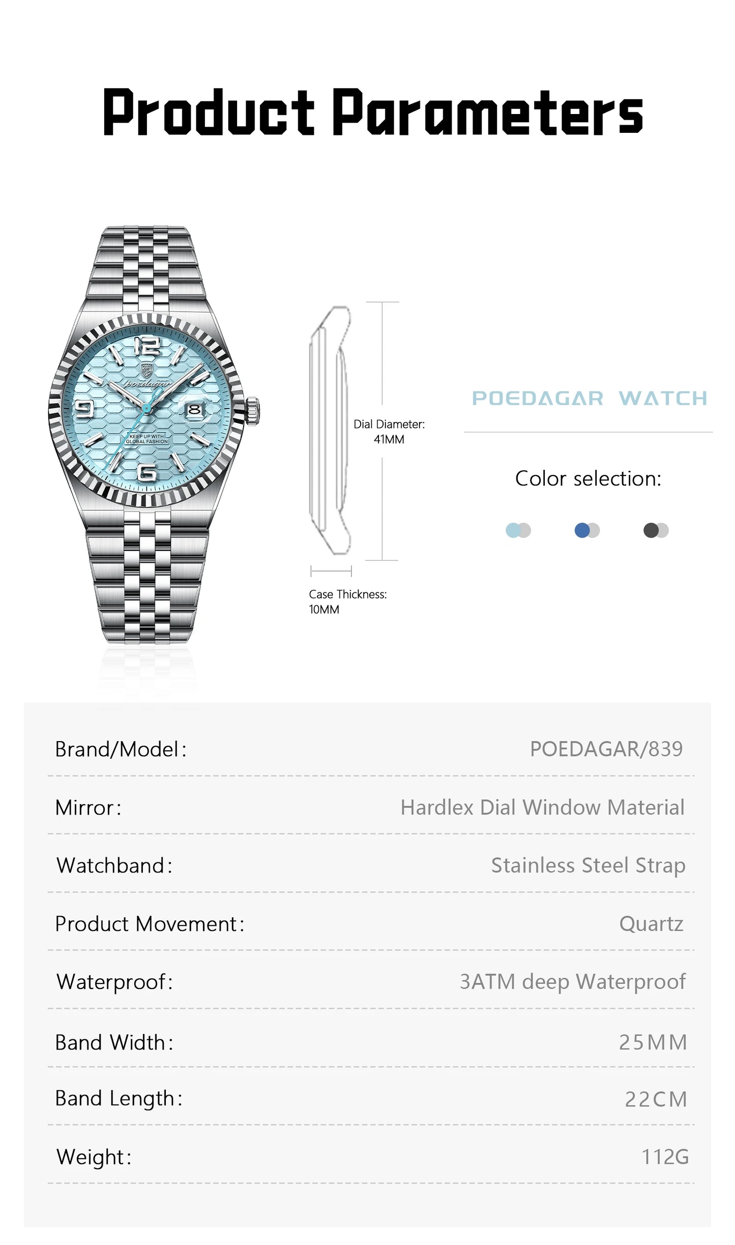 Luxury Men’s Quartz Wristwatch