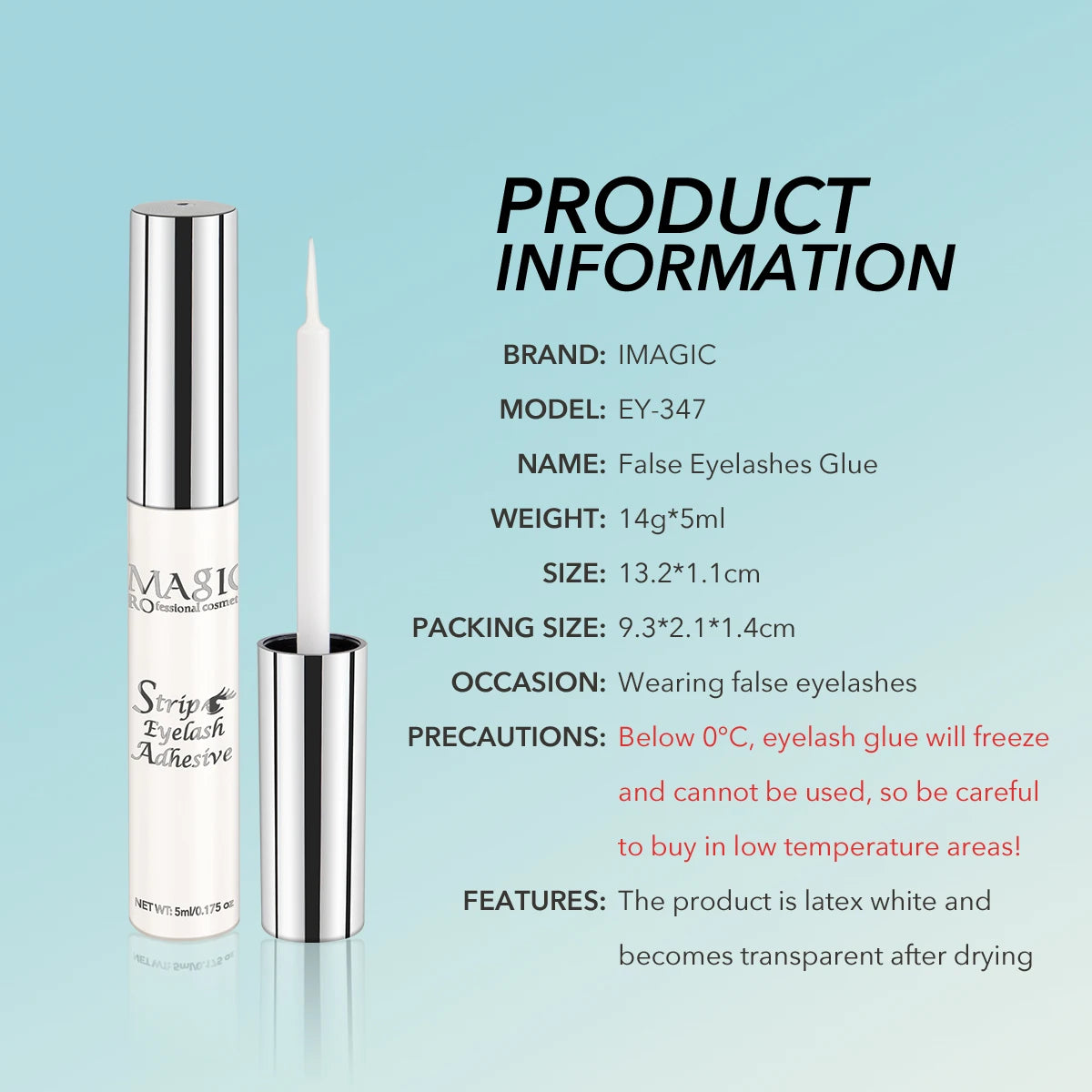 5ml Professional Eyelash Extension Glue – Fast Dry, Waterproof & Clear