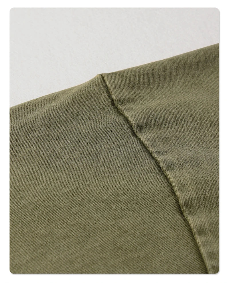 Men's Washed Cotton T-Shirt, Loose Fit 275gsm
