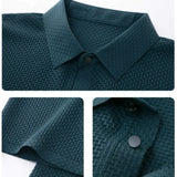 Men's Ice Silk Polo Shirt – Breathable Smart Casual Tee