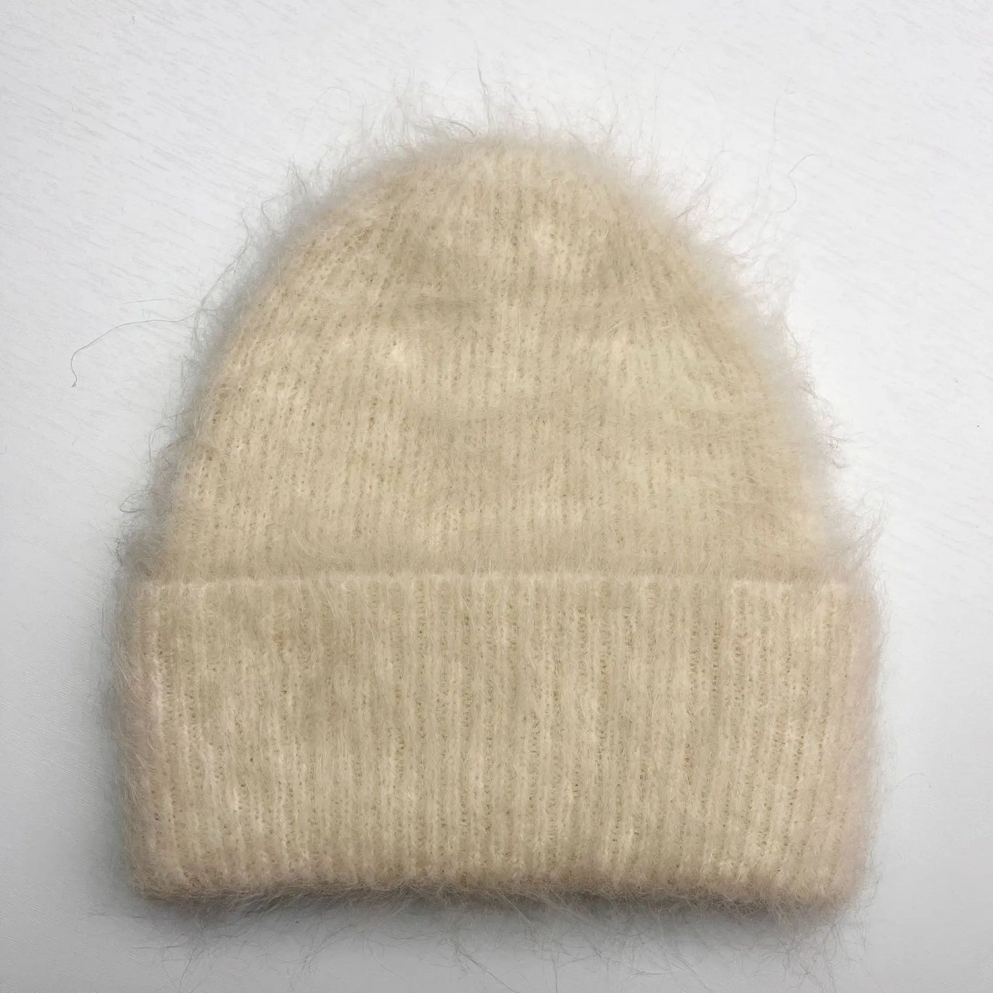 Fluffy Alpaca Wool Beanie | Women's Cozy Knit Winter Hat