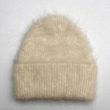 Fluffy Alpaca Wool Beanie | Women's Cozy Knit Winter Hat