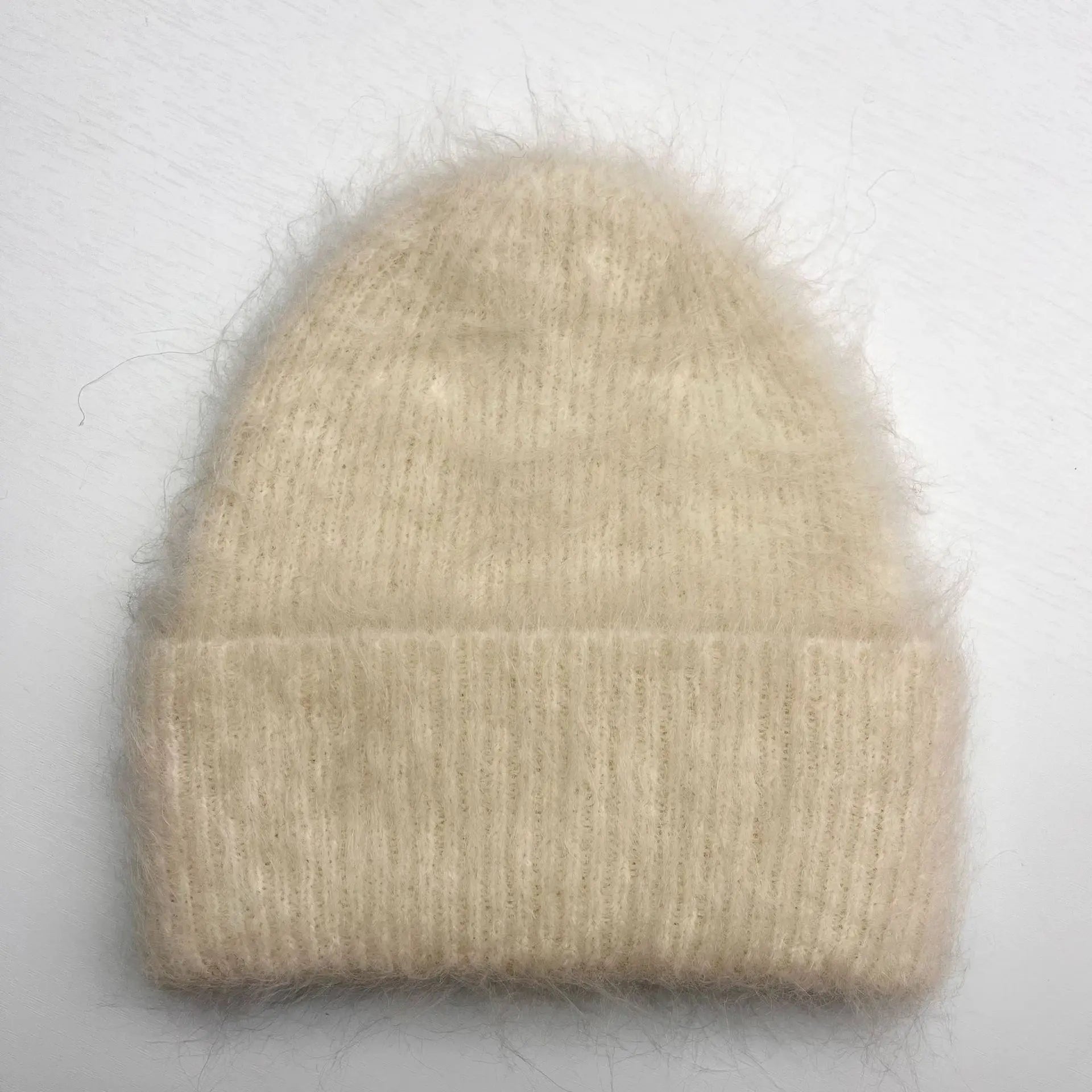 Fluffy Alpaca Wool Beanie | Women's Cozy Knit Winter Hat