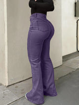 Women's Y2K Wide-Leg Bootcut Jeans – High Waist