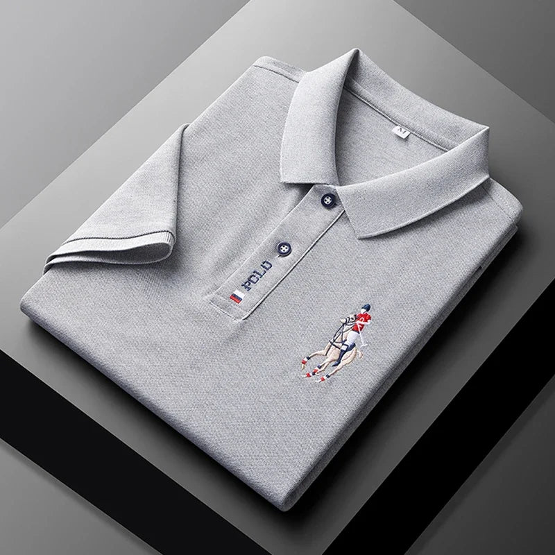Men's Embroidered Polo Shirt – Casual Summer Style