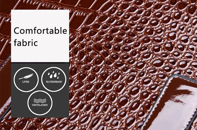 Luxury Vintage Crocodile Pattern Tote