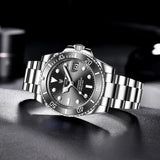 LIGE Top Brand Luxury Automatic Watch for Men Fashion Waterproof Sport Men's Mechanical WristWatches Casual Automatic Date Watch