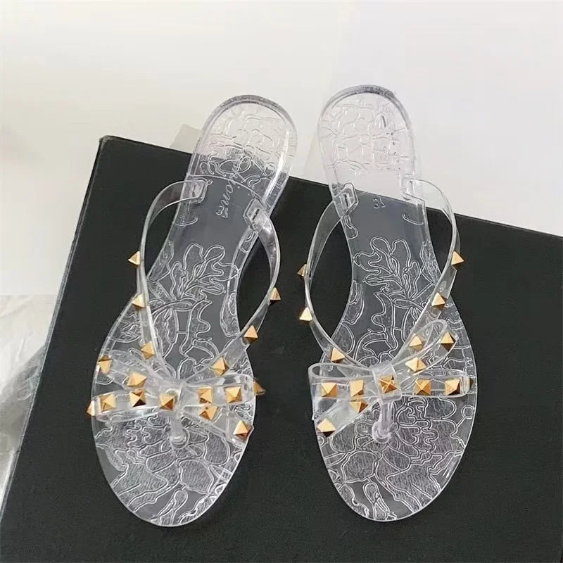 Women's Bow Flip-Flops – Flat Summer Sandals