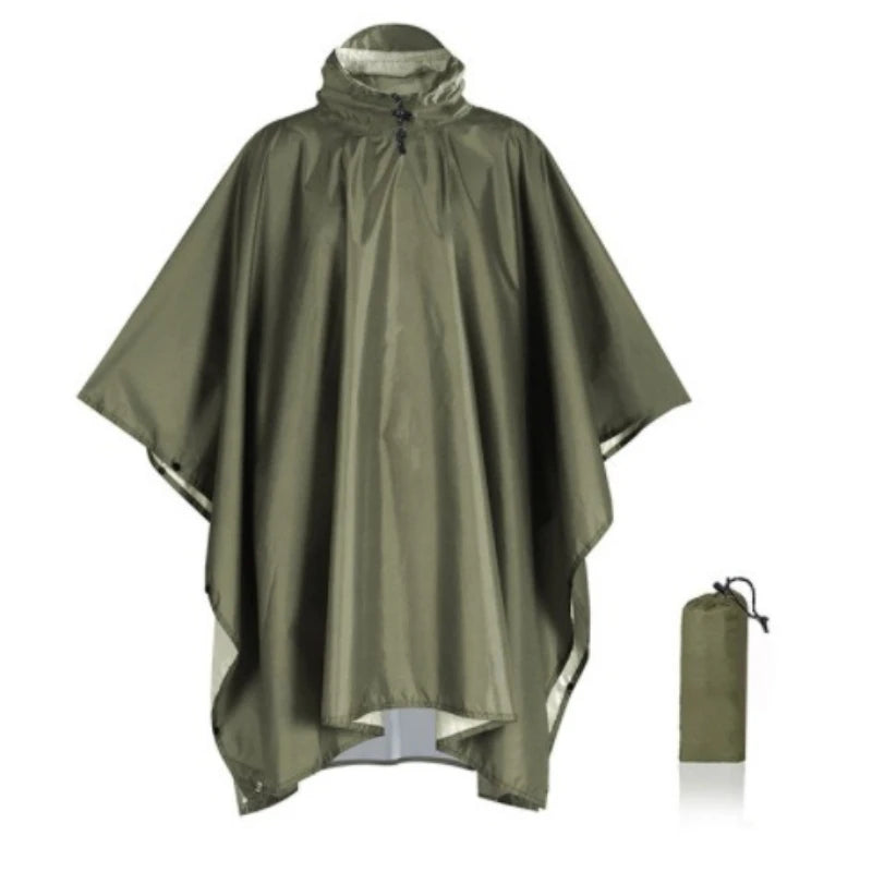 3-in-1 Hooded Waterproof Rain Poncho | Outdoor Adventure