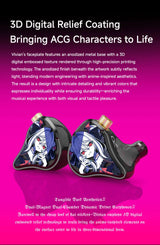 CVJ Vivian In-Ear Earphones 10mm Dynamic Driver HiFi IEM with Mic Cable for Music And Gaming