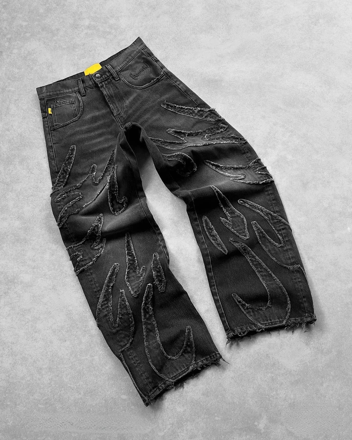 Y2K Harajuku Patchwork Baggy Jeans
