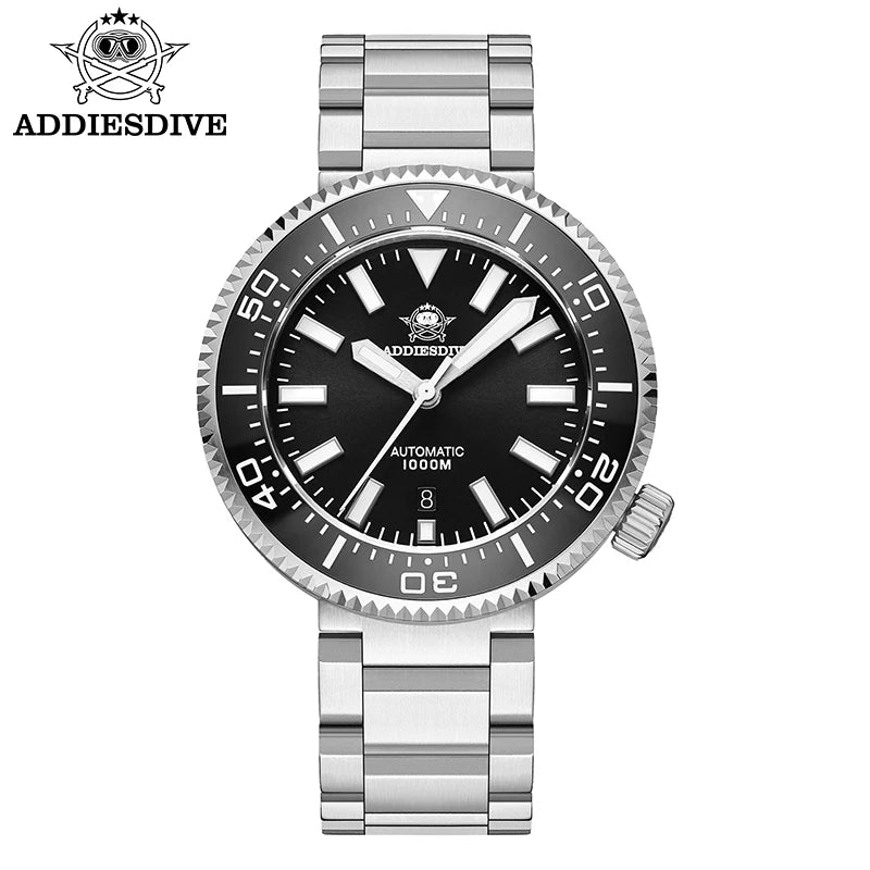 ADDIESDIVE Men's Luxury Watch 1000m Diver's Watch Waterproof Luminous Sapphire Glass Reloj Hombre Automatic Mechanical Watches