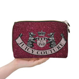 J-Juicy-C-Couture Makeup Bag Zipper Pouch Travel Cosmetic Bags Large Leather Portable Cosmetic Bag for Women