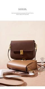 100% Genuine Leather Women's Shoulder Bag High Quality Luxury Designer Crossbody Bags Fashion Cowhide Female Handbags