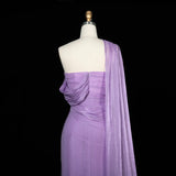 Sharon Said One-Shoulder Draped Chiffon Evening Gown SF199