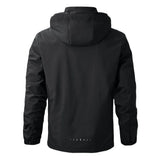Men’s Hooded Rain Jacket with Detachable Hood
