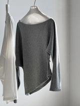 Women's Pleated Relaxed-Fit Sweatshirt