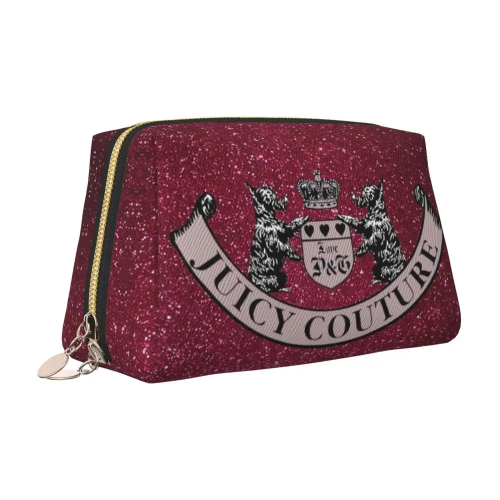 J-Juicy-C-Couture Makeup Bag Zipper Pouch Travel Cosmetic Bags Large Leather Portable Cosmetic Bag for Women