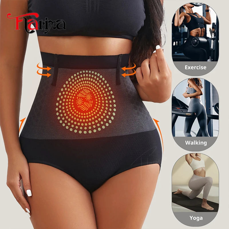 Flarixa High Waist Tummy Control Shapewear – Butt Lifting Seamless Panties