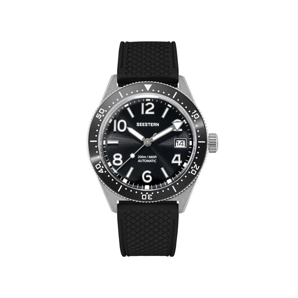 SEESTERN Diver Mens Watch Automatic Japan NH35A Movement 200M Waterproof Mechanical Wristwatches Luminous Domed Crystal S434 new