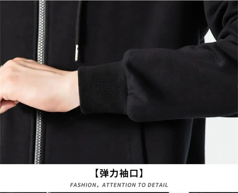 Zero Skateboard Logo Men's Harajuku Zipper Hoodie