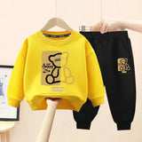 Autumn Baby Bear Sweatshirt & Pants 2-Piece Set