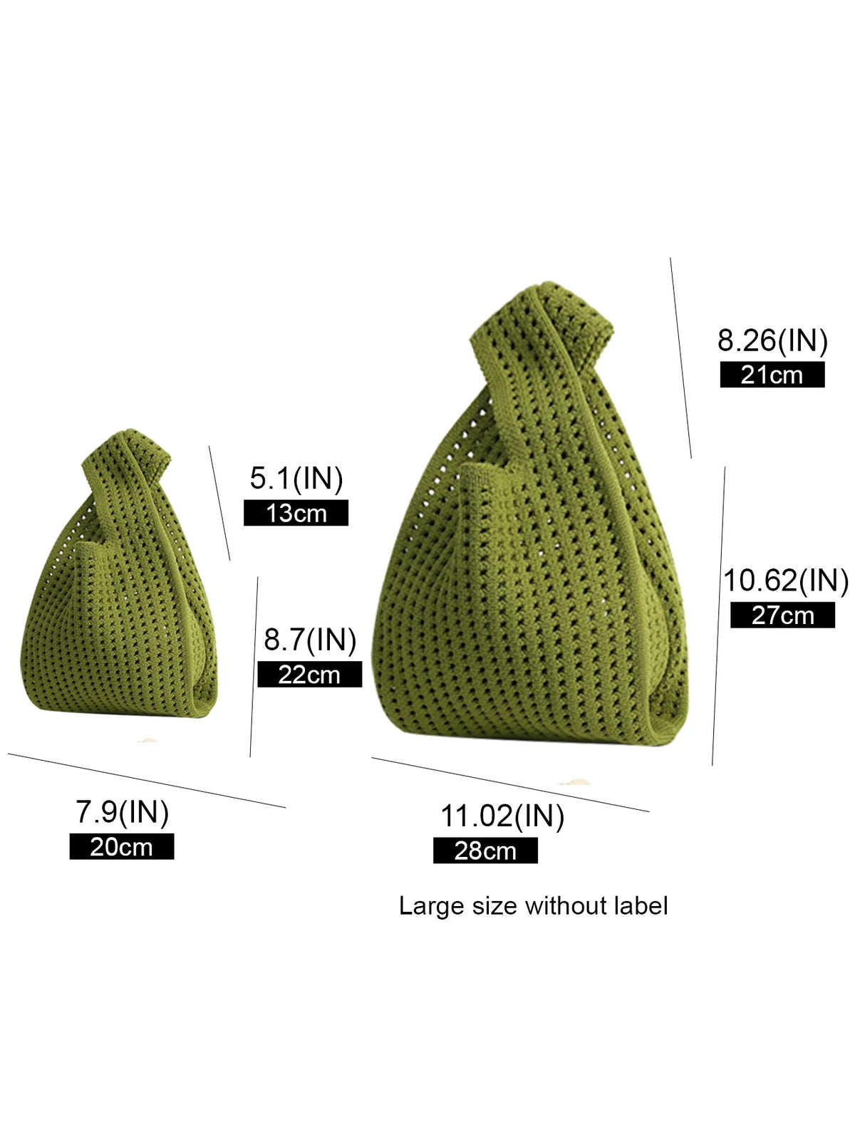 Handmade Knit Handbag Women Mini Shoulder Bag Female Casual Color Wide Stripe Plaid Tote Bag Student Cell Phone Package