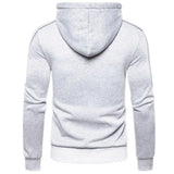 Men's Color Block Fleece Zip-Up Hoodie