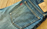 Saucezhan 314XX Mens Jeans Sanforized  Selvedge Denim Jeans for man Indigo and Black Jeans Zipper Fly Slim Fit