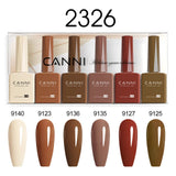 CANNI HEMA-Free Gel Polish Kit | Jelly, Nude & Rubber Base