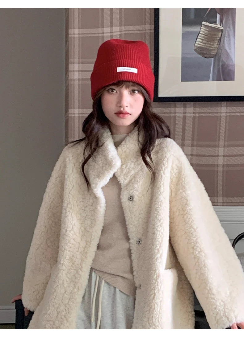 WinvyNee 100% Wool Knitted Beanie Hat – Women & Men