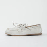 Women's Genuine Leather Moccasin Boat Shoes | Elegant Flats
