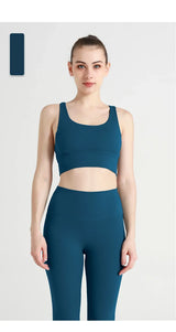 Women's Cross-Back Yoga Sports Bra