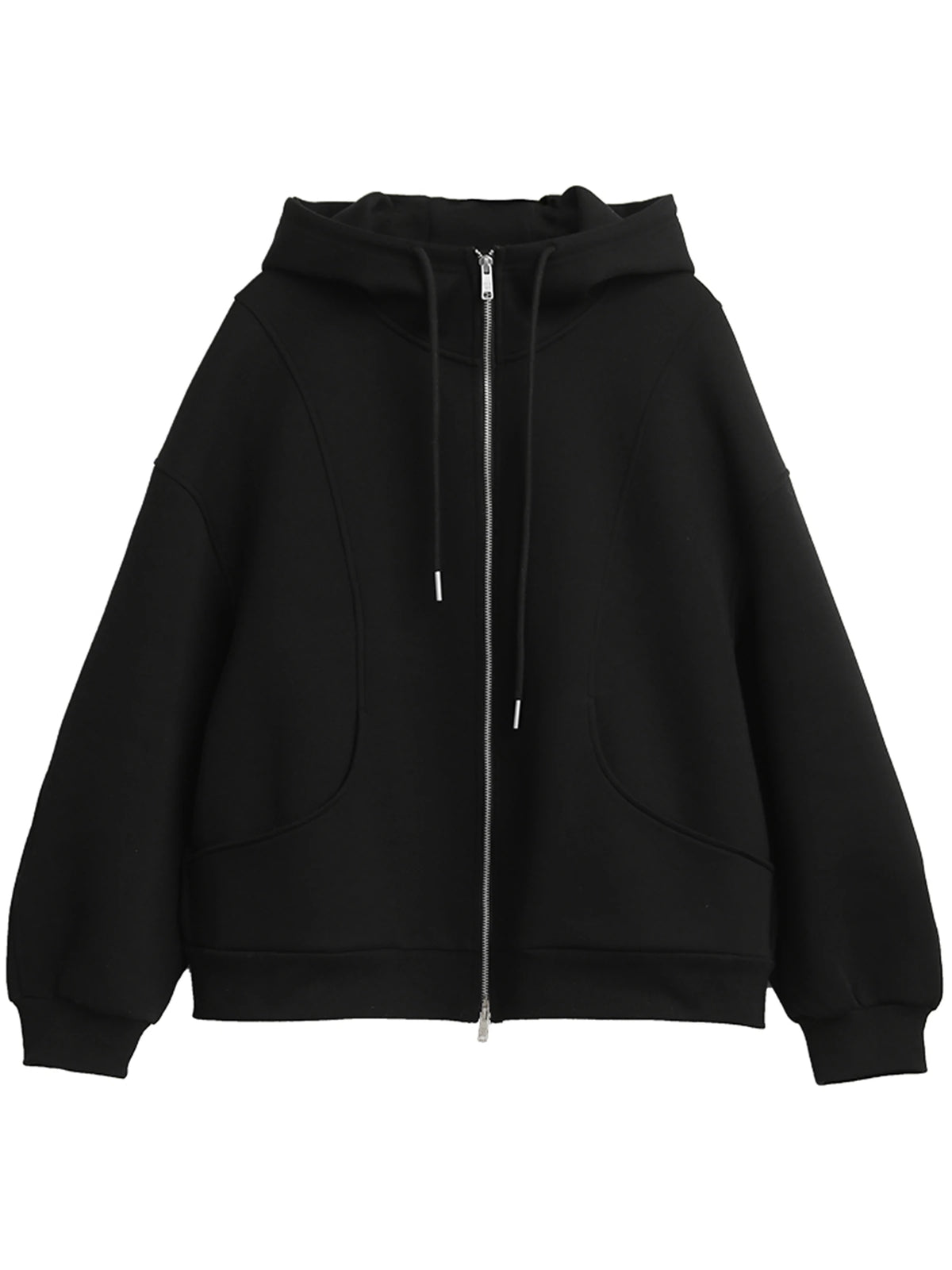 Women’s Relaxed Cotton-Blend Drawstring Hoodie