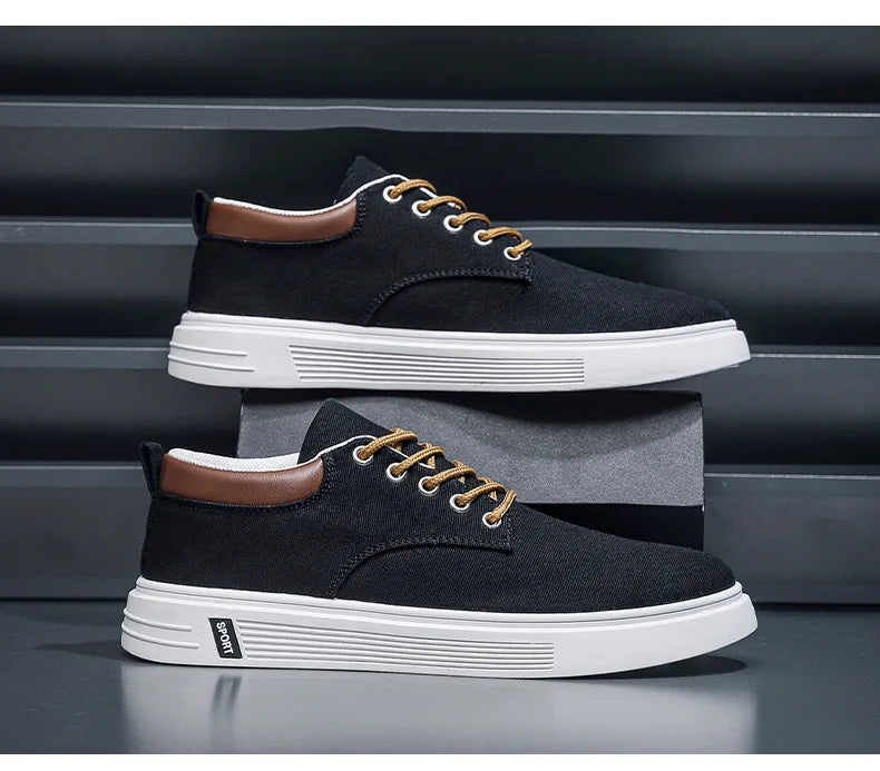 New Breathable Men's Canvas Shoes Student Casual Sports Shoes Trendy Youth Board Shoes