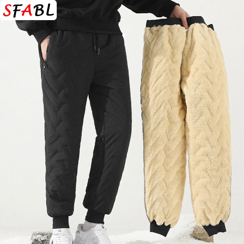 Men's Fleece-Lined Winter Joggers