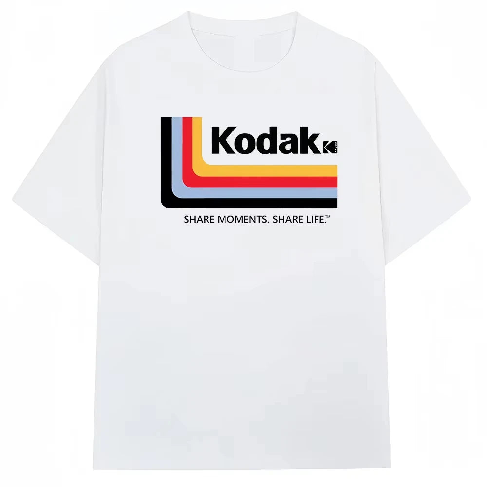 Kodak Polychrome Rainbow Graphic Tee — Unisex Vintage Retro Cotton T-Shirt