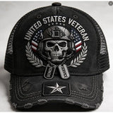 Unisex Skull Embroidery Breathable Baseball Cap