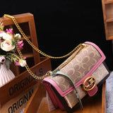 Color-Contrast Designer Crossbody Bag