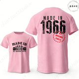 60th Birthday Vintage Graphic T-Shirt — Made in 1966 Men's Short Sleeve Tee